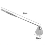 Kerzenmaske aus glänzendem Chromsilber, Kerzenlöscher, Duftkerzen-Zubehör, Kerzenmaske