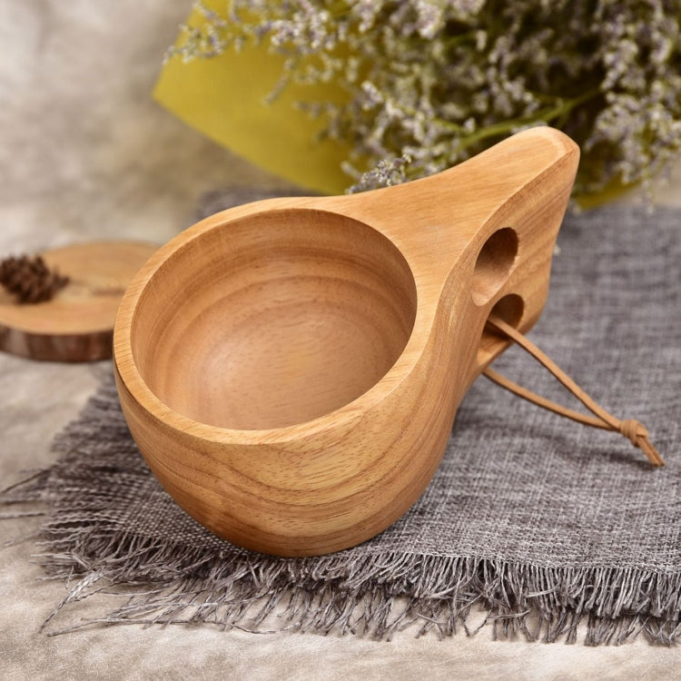 Handgefertigtes Geschirr aus Holz, grüner Holzbecher, 101-200ml