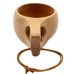 Handgefertigtes Geschirr aus Holz, grüner Holzbecher, 101-200ml