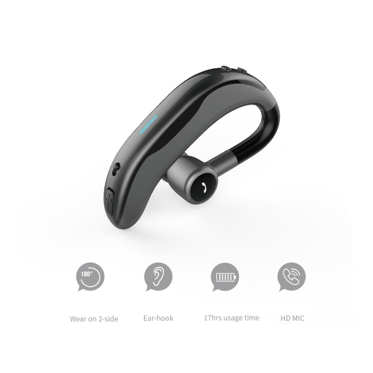 Auto Freisprech Kabelloser Ohrbügel Bluetooth Ohrhörer mit Mikrofon, Schwarz Grau, Schwarz Rot, Schwarz Grün
