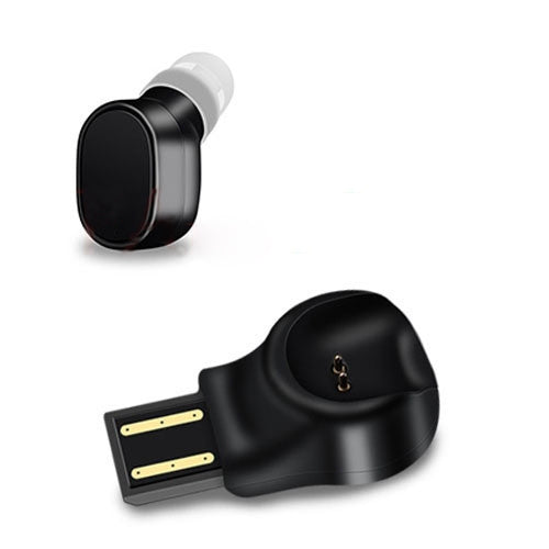 LESIRI X12 Bluetooth Headset Mini Kabelloser Ohrhörer Tragbares USB Magnetisches Lade-Headset Sport Ohrstöpsel Headset für iPhone