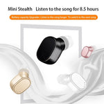 LESIRI X12 Bluetooth Headset Mini Kabelloser Ohrhörer Tragbares USB Magnetisches Lade-Headset Sport Ohrstöpsel Headset für iPhone