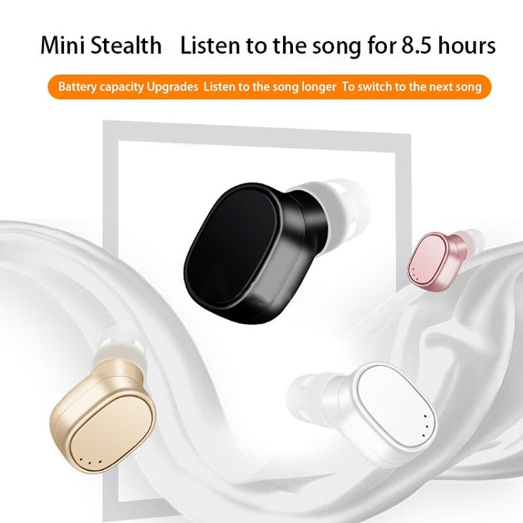 LESIRI X12 Bluetooth Headset Mini Kabelloser Ohrhörer Tragbares USB Magnetisches Lade-Headset Sport Ohrstöpsel Headset für iPhone