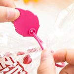 20 Stück Umweltschutz Silikon-Plastiktüten-Verschlussclip Lebensmittelbeutel-Bündelkabelbinder, zufällige Farbauswahl, Bündelkabelbinder