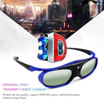 Universelle 3D-Brille mit aktiver DLP-Shutter-Technologie 96-144Hz für XGIMI Optoma Acer Viewsonic Heimkino-Projektor 3D-TV