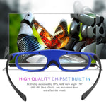 Universelle 3D-Brille mit aktiver DLP-Shutter-Technologie 96-144Hz für XGIMI Optoma Acer Viewsonic Heimkino-Projektor 3D-TV