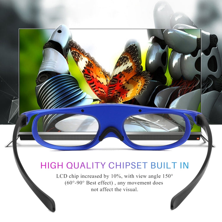 Universelle 3D-Brille mit aktiver DLP-Shutter-Technologie 96-144Hz für XGIMI Optoma Acer Viewsonic Heimkino-Projektor 3D-TV