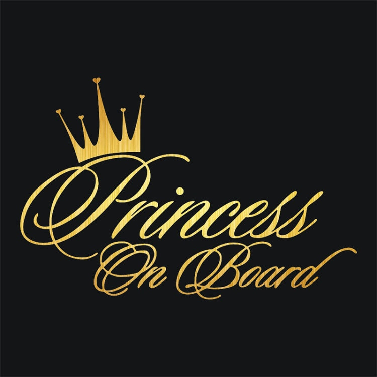 Princess Baby Pattern Car Decal Reflective Laser Vinyl Car Sticker, Size: 16.5x10.9cm, Gold, Silver, Laser, Black