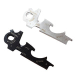 8-in-1 Multitool EDC Edelstahl Schlüsselanhänger Outdoor Survival Ausrüstung Gadget, 8-in-1 (Schwarz), 8-in-1 (Silber)