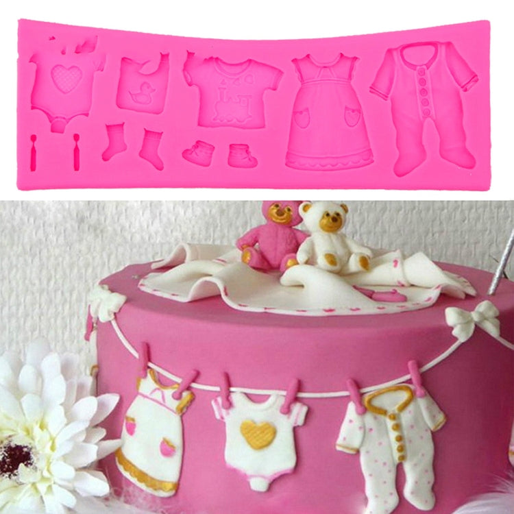 2 Stück Backform Babyschuhe Fondant Kuchenform Kinderkleidung Silikon DIY Schokolade West Point Form, Kinderkleidung Form