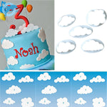 10-teilige Tortenform Wolken-Fondant-Kuchen-Dekoration Druckstanzform, Wolkenform