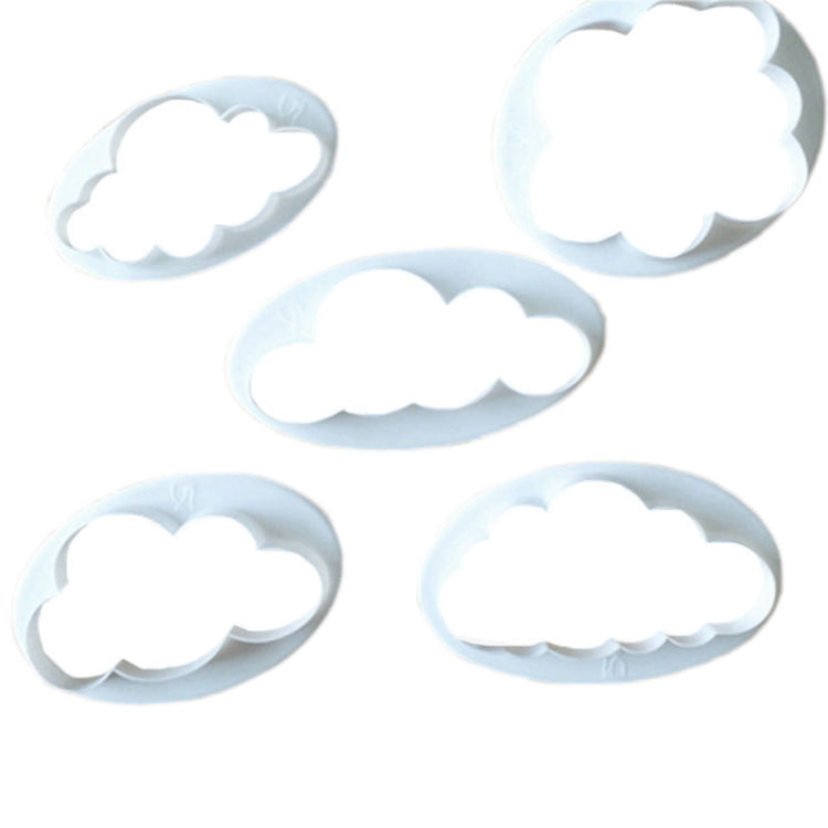 10-teilige Tortenform Wolken-Fondant-Kuchen-Dekoration Druckstanzform, Wolkenform