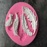Feder Zucker Silikonform Fondantform Kuchen Dekorationswerkzeuge, Feder Zucker Form
