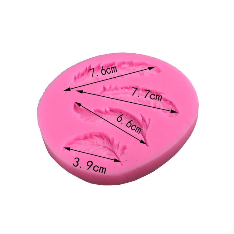 Feder Zucker Silikonform Fondantform Kuchen Dekorationswerkzeuge, Feder Zucker Form