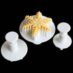 6-teiliges Fondant Tortenwerkzeug, Feines Schneeflocken-Ausstecher-Set, feine Schneeflockenform