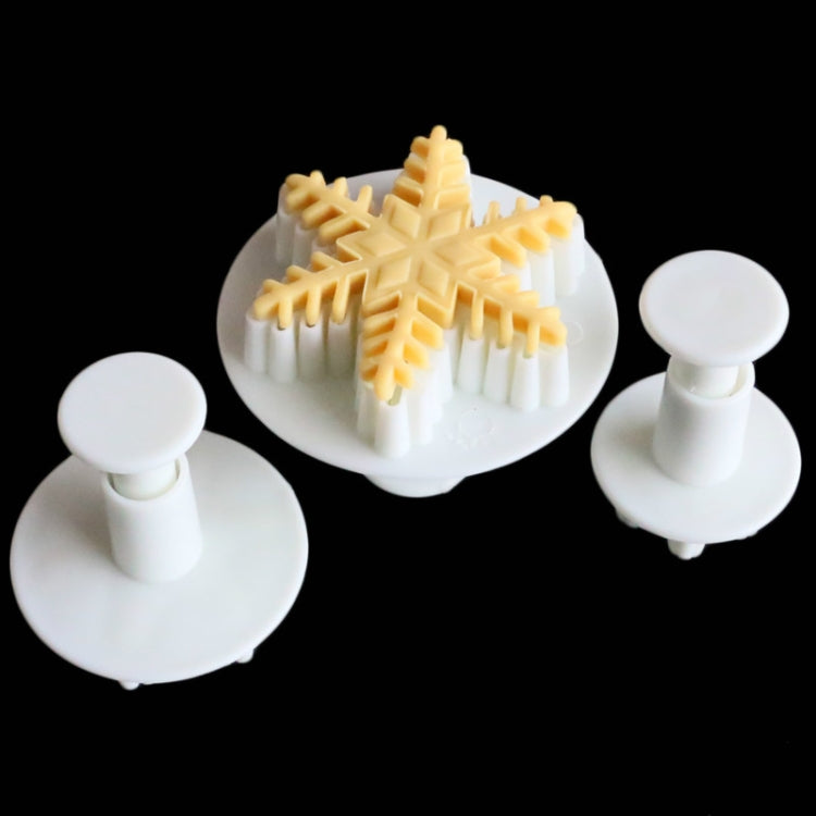 6-teiliges Fondant Tortenwerkzeug, Feines Schneeflocken-Ausstecher-Set, feine Schneeflockenform