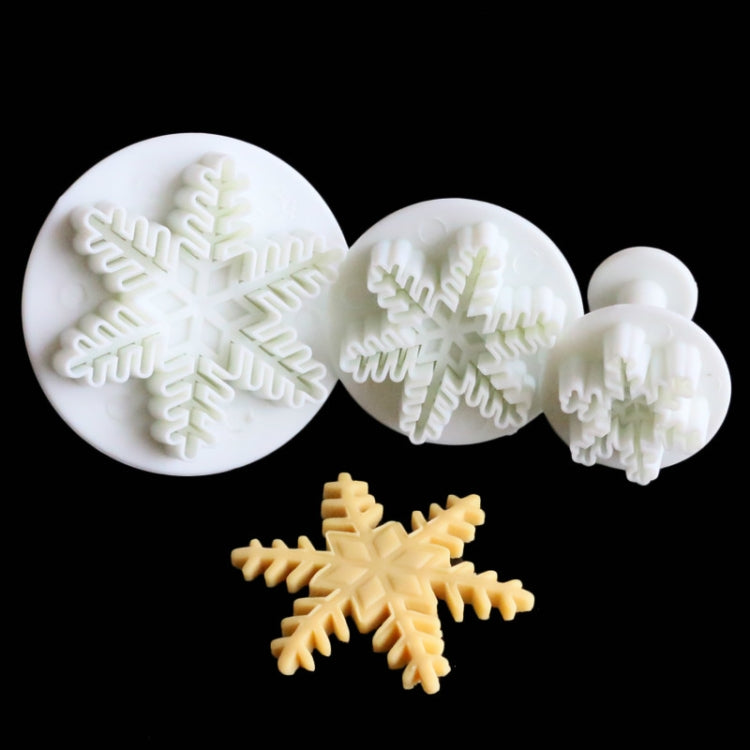 6-teiliges Fondant Tortenwerkzeug, Feines Schneeflocken-Ausstecher-Set, feine Schneeflockenform