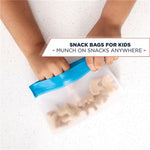 2 Sets PEVA-Lebensmittelbeutel, wiederverwendbar, dreidimensional, verdickt, aufbewahrbar, versiegelte Frischhaltebeutel, zufällige Farblieferung, versiegelte Frischhaltebeutel