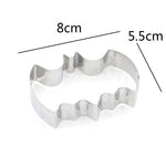 2 Stücke Edelstahl Ausstechformen Fledermaus Modellierform Halloween Backform DIY Werkzeug