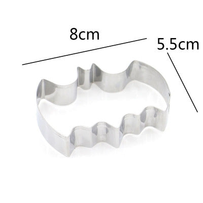 2 Stücke Edelstahl Ausstechformen Fledermaus Modellierform Halloween Backform DIY Werkzeug