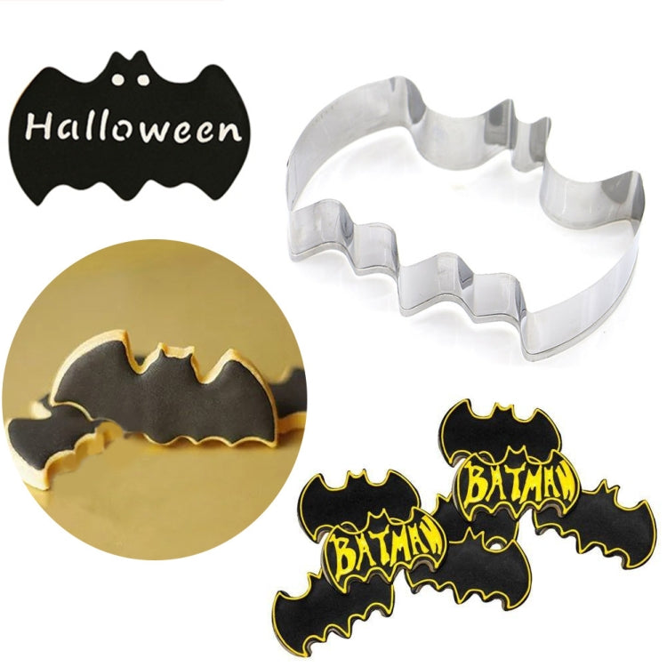 2 Stücke Edelstahl Ausstechformen Fledermaus Modellierform Halloween Backform DIY Werkzeug