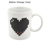 Kreative Herz Magische Temperaturwechsel Tasse Farbwechsel Chamäleon Tassen Hitzesensitive Kaffee Tee Milch Tasse, Farbwechsel Tasse