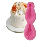 2 Stück Edelstein-Anhänger Silikonform Fondant Schokoladenform DIY Backen Kuchen Dekorieren Rand Werkzeug, Edelstein-Anhänger Form
