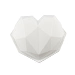 3 STK Diamant Liebe DIY Kuchen Silikonform Schwamm Backwerkzeug Chiffon Mousse Dessertform, Diamant Liebe Form