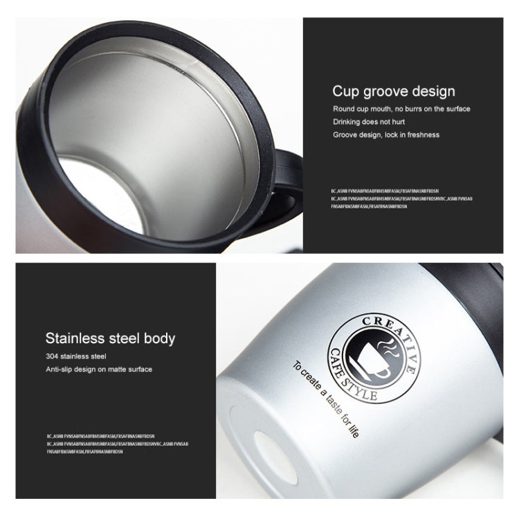 Kaffeebecher mit Henkel Edelstahl Thermosbecher Vakuumflasche Wasserflasche Business Tragbarer Thermobecher