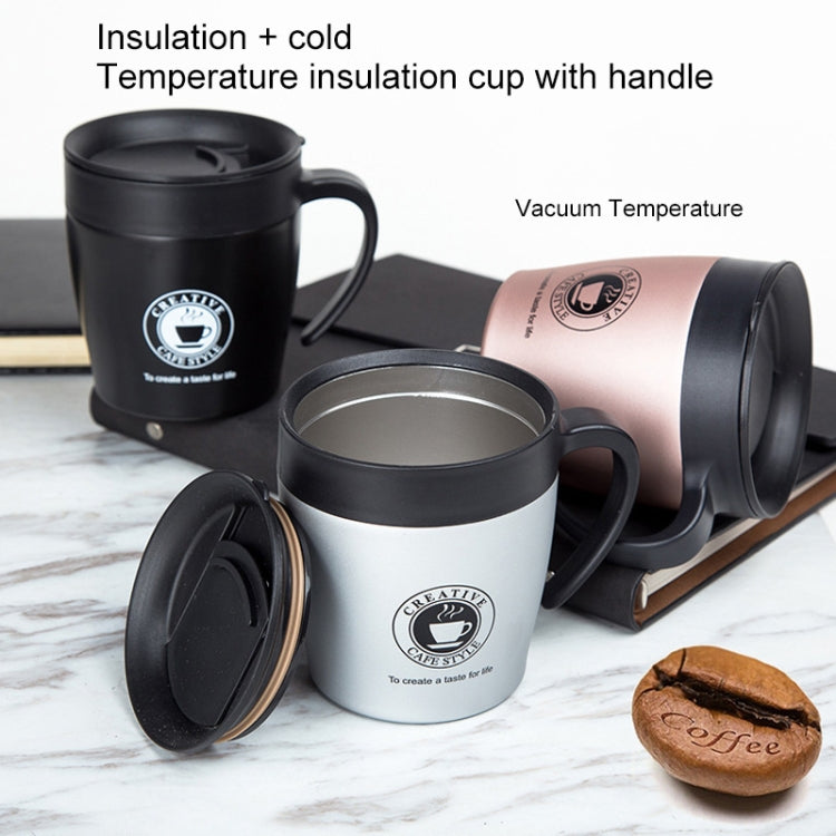 Kaffeebecher mit Henkel Edelstahl Thermosbecher Vakuumflasche Wasserflasche Business Tragbarer Thermobecher