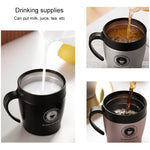 Kaffeebecher mit Henkel Edelstahl Thermosbecher Vakuumflasche Wasserflasche Business Tragbarer Thermobecher