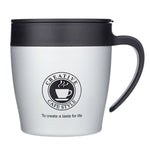 Kaffeebecher mit Henkel Edelstahl Thermosbecher Vakuumflasche Wasserflasche Business Tragbarer Thermobecher