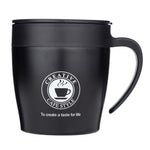 Kaffeebecher mit Henkel Edelstahl Thermosbecher Vakuumflasche Wasserflasche Business Tragbarer Thermobecher