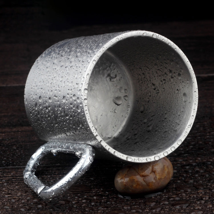Edelstahl Doppelwandige Wasserbecher Kaffeetasse mit Karabinergriff, Zufällige Farblieferung, Kaffeetasse mit Karabiner