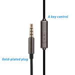 Sport-Kopfhörer 3,5mm Klinken-Ohrhörer Schweißfest Stereo Starker Bass Musik Magnet-Headset mit Mikrofon für iPhone Samsung