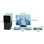 3-in-1 einfache PC-Staubschutzhülle für Desktop-Computer, 20-22 Zoll, 23-24 Zoll, 25-27 Zoll