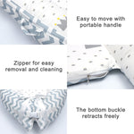 80*50cm Babybett Neugeborenen-Stillen Bionisches Bett Kinderbett Baby-Schlafhilfe Reisebett Stoßfänger