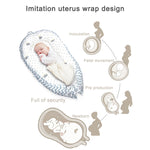 80*50cm Babybett Neugeborenen-Stillen Bionisches Bett Kinderbett Baby-Schlafhilfe Reisebett Stoßfänger