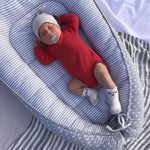 80*50cm Babybett Neugeborenen-Stillen Bionisches Bett Kinderbett Baby-Schlafhilfe Reisebett Stoßfänger