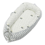 80*50cm Babybett Neugeborenen-Stillen Bionisches Bett Kinderbett Baby-Schlafhilfe Reisebett Stoßfänger