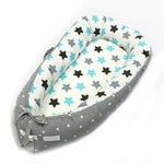 80*50cm Babybett Neugeborenen-Stillen Bionisches Bett Kinderbett Baby-Schlafhilfe Reisebett Stoßfänger