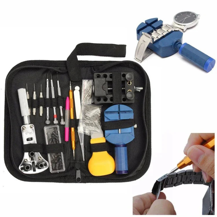 144-teiliges Uhrmacherwerkzeug-Set, 144-in-1 Uhren-Reparaturset
