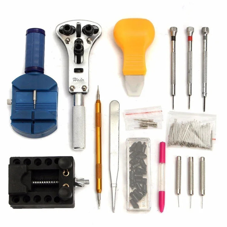 144-teiliges Uhrmacherwerkzeug-Set, 144-in-1 Uhren-Reparaturset