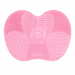 Silikon-Reinigungsmatte für Kosmetikpinsel, Augenbrauenpinsel, Reinigungspad, Scheuerbrett, Make-up-Reinigungswerkzeug, Pink, Grün, Schwarz, Dunkelviolett, Hellviolett, Rosenrot