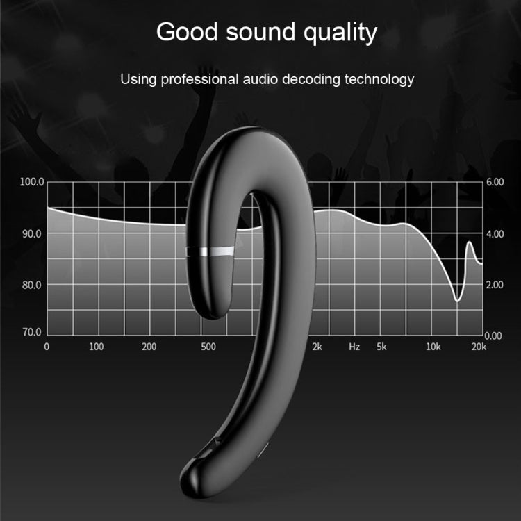 ET Bluetooth Ohrhörer Kabelloses Headset Freisprech-Ohrbügel Wasserdicht Geräuschreduzierung Ohrhörer mit Mikrofon für Android iPhone