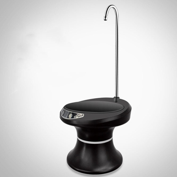 Schalen-Eimer-Wasserpumpe USB Wiederaufladbarer kabelloser elektrischer Mineralwasser-Eimer-Spender, Schwarz