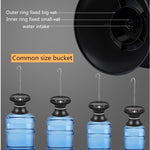 Schalen-Eimer-Wasserpumpe USB Wiederaufladbarer kabelloser elektrischer Mineralwasser-Eimer-Spender, Schwarz