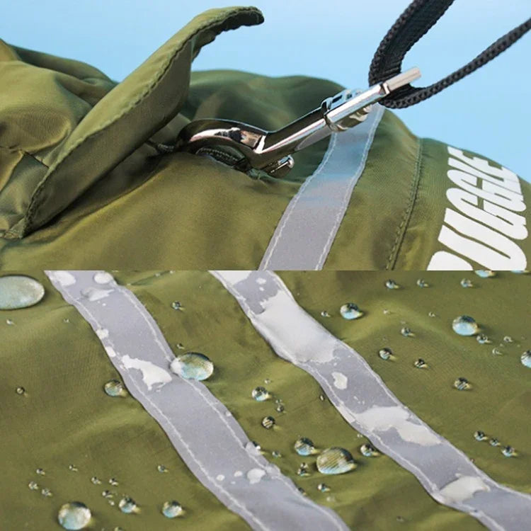 Faltbarer, reflektierender Regenmantel mit Kapuze für Haustiere, wasserdichte Hundebekleidung, Größen: S, M, L, XL, XXL