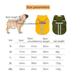 Faltbarer, reflektierender Regenmantel mit Kapuze für Haustiere, wasserdichte Hundebekleidung, Größen: S, M, L, XL, XXL