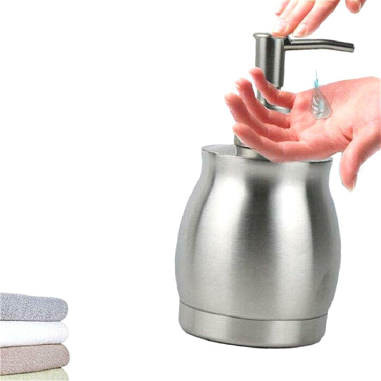 Edelstahl Lotionflasche Handseifenspender Handdesinfektionsmittel Flasche, 390ml